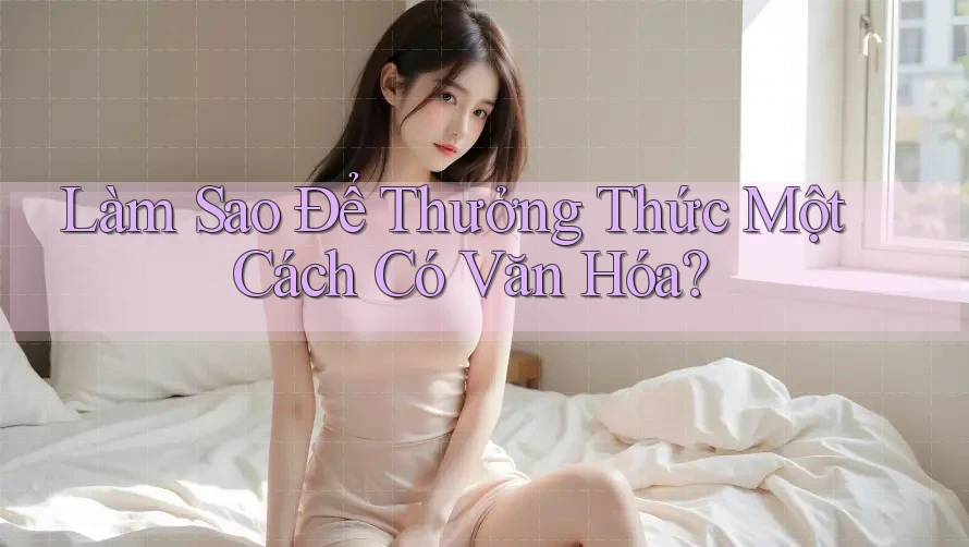 Làm Sao Để Thưởng Thức Một Cách Có Văn Hóa? Làm Sao Để Thưởng Thức Một Cách Có Văn Hóa?