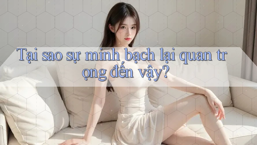 Tại Sao Sự Minh Bạch Lại Quan Trọng Đến Vậy?